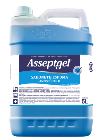 Imagem do produto Sabonete Liquido Espuma Antisséptico com Triclosan ASSEPTGEL 5L